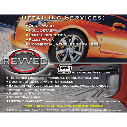 image of revved auto concepts flyer